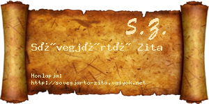 Sövegjártó Zita névjegykártya